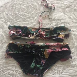 Zimmerman girls floral print bikini set.